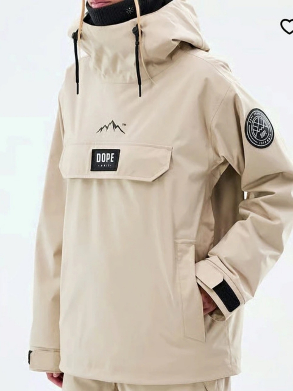 Dope Blizzard Ski Jacket in Beige Size Small